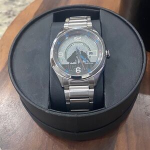 Citizen Luke & Vanderbilt Dual Star Wars Men’s Silver Tone Stainless Steel Watch